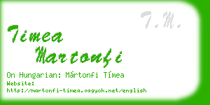 timea martonfi business card