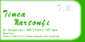 timea martonfi business card